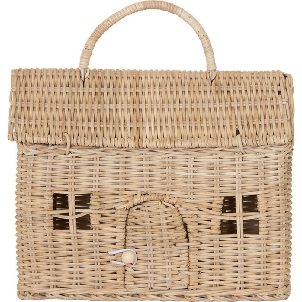 Ollie Ella casa clutch, straw